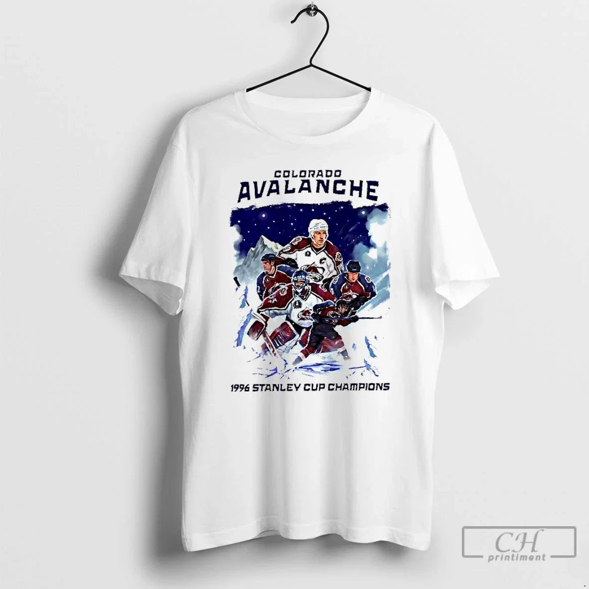 Classic Colorado Avalanche 1996 Stanley Cup Champions - Adult & Kids T-Shirts, Sweatshirts & Hoodies apparel design preview 1