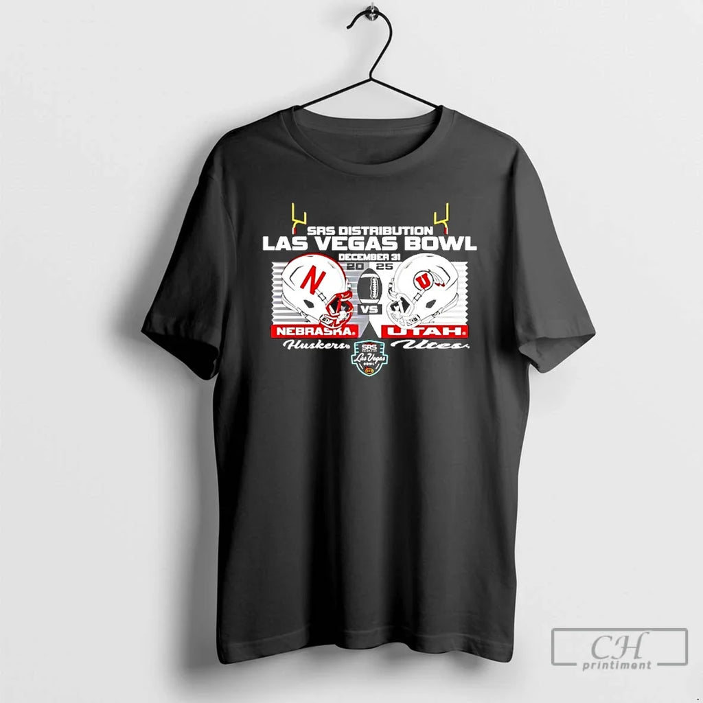 Classic Cornhuskers Vs Utes 2025 Las Vegas Bowl Match - Adult & Kids T-Shirts, Sweatshirts & Hoodies apparel design preview 1