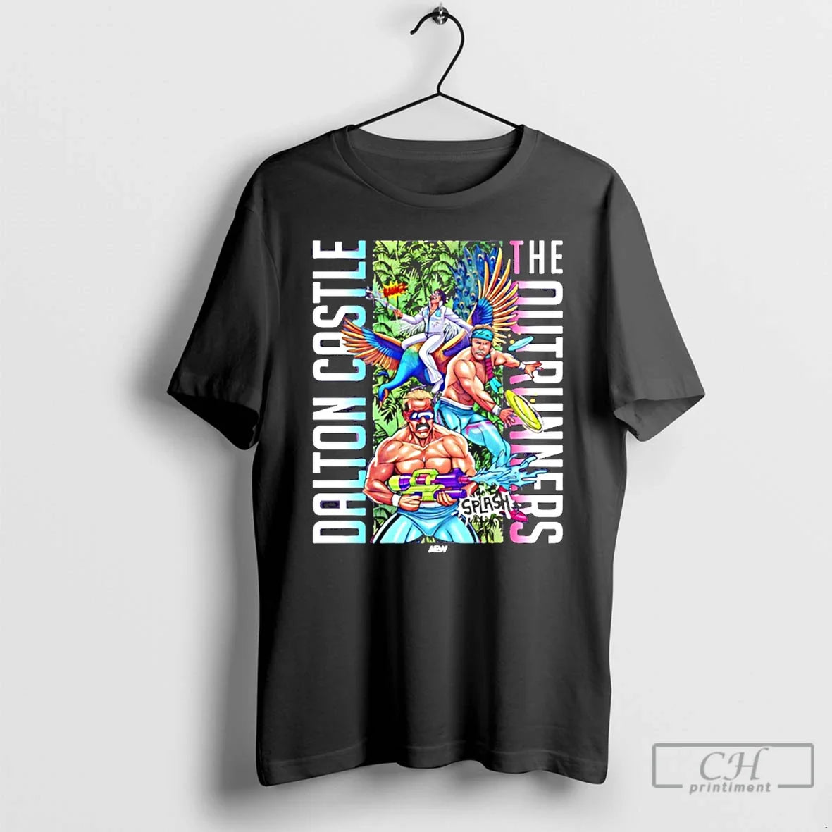 Classic Dalton Castle And The Outrunners - Adult & Kids T-Shirts, Sweatshirts & Hoodies apparel design preview 1