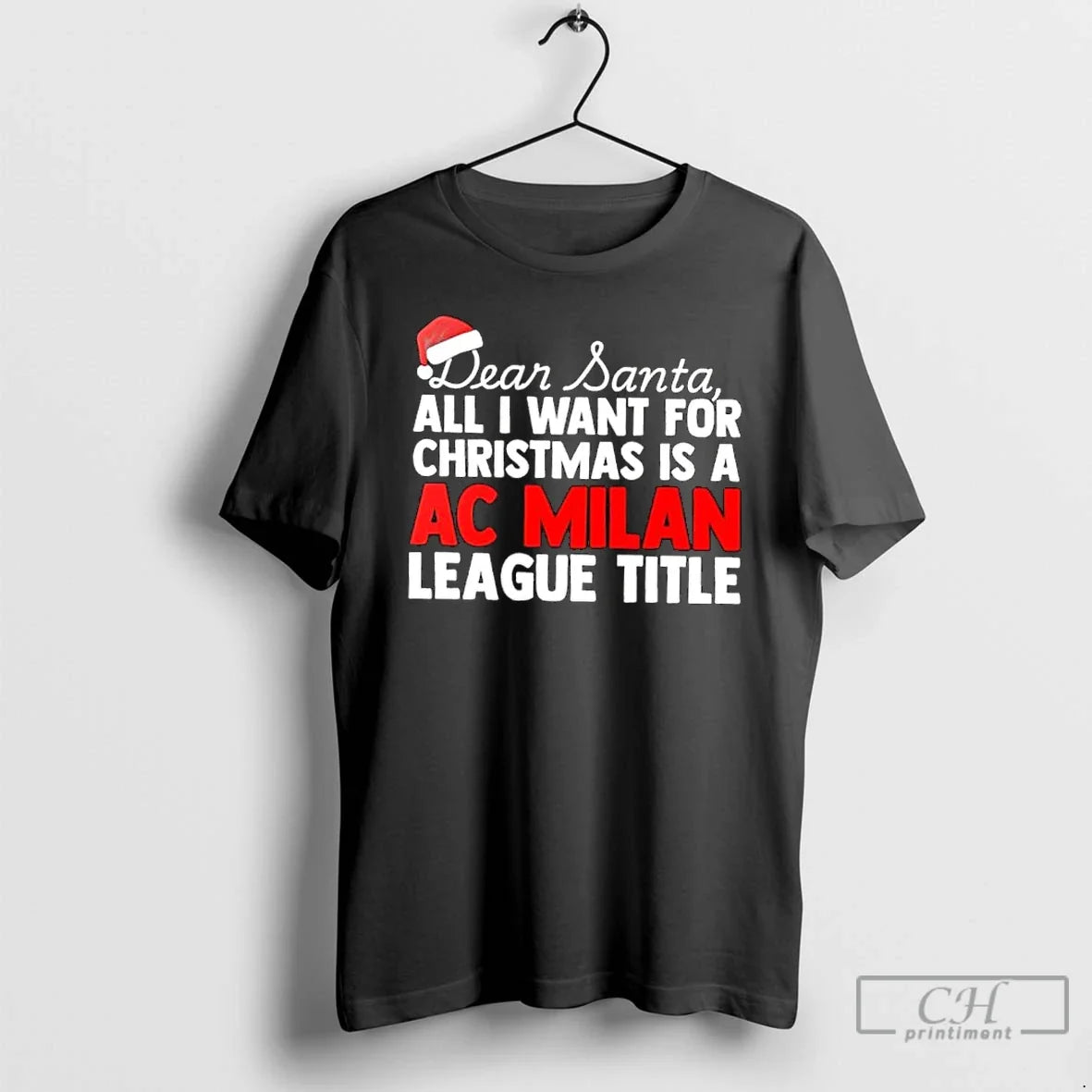 Classic Dear Santa All I Want For Christmas Is A Ac - Adult & Kids T-Shirts, Sweatshirts & Hoodies apparel design preview 1