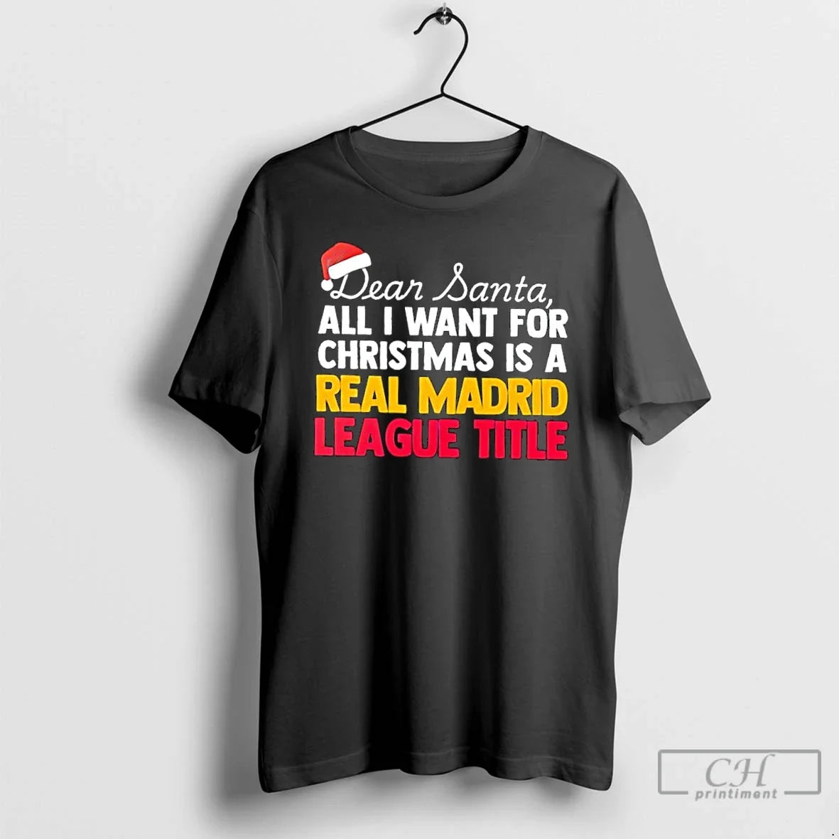 Classic Dear Santa All I Want For Christmas Is A Real - Adult & Kids T-Shirts, Sweatshirts & Hoodies apparel design preview 1