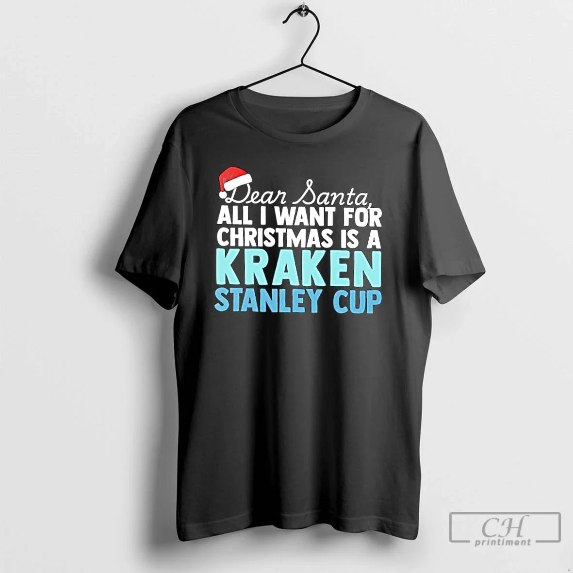 Classic Dear Santa All I Want For Christmas Is A - Adult & Kids T-Shirts, Sweatshirts & Hoodies apparel design preview 1