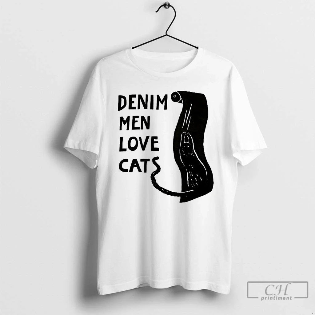 Classic Denim Men Love Cat - Adult & Kids T-Shirts, Sweatshirts & Hoodies apparel design preview 1
