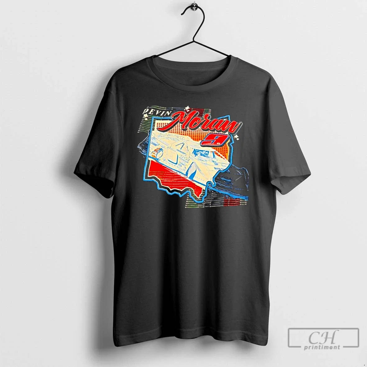 Classic Devin Moran Racing 9 Graphic - Adult & Kids T-Shirts, Sweatshirts & Hoodies apparel design preview 1