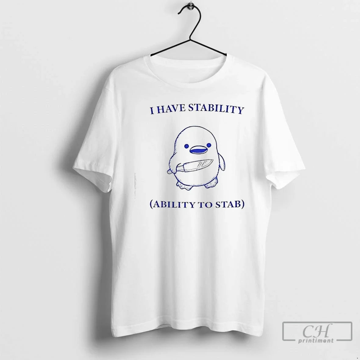 Classic Duck With Knife I Have Stability Ability To - Adult & Kids T-Shirts, Sweatshirts & Hoodies apparel design preview 1