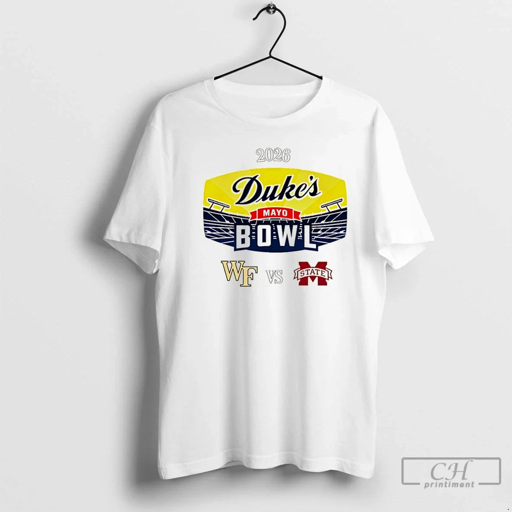 Classic Dukes Mayo Bowl 2025 Wake Forest Vs - Adult & Kids T-Shirts, Sweatshirts & Hoodies apparel design preview 1
