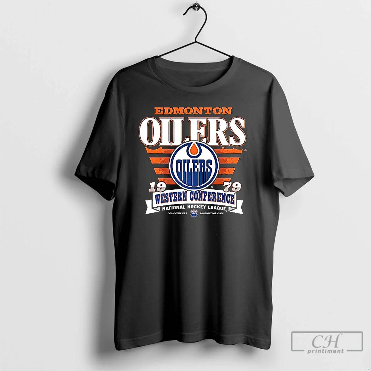 Classic Edmonton Oilers 1979 Western Conference - Adult & Kids T-Shirts, Sweatshirts & Hoodies apparel design preview 1
