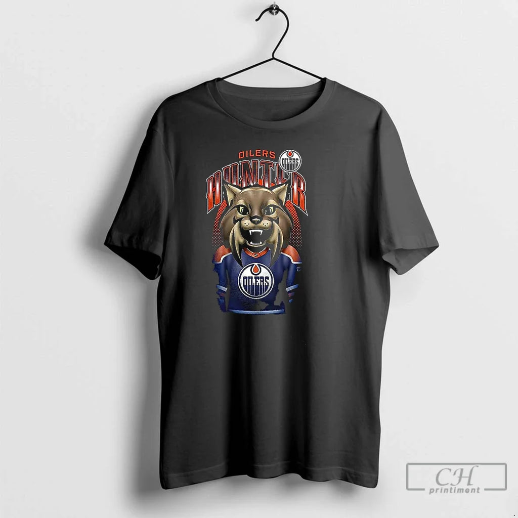 Classic Edmonton Oilers Mascot Logo - Adult & Kids T-Shirts, Sweatshirts & Hoodies apparel design preview 1