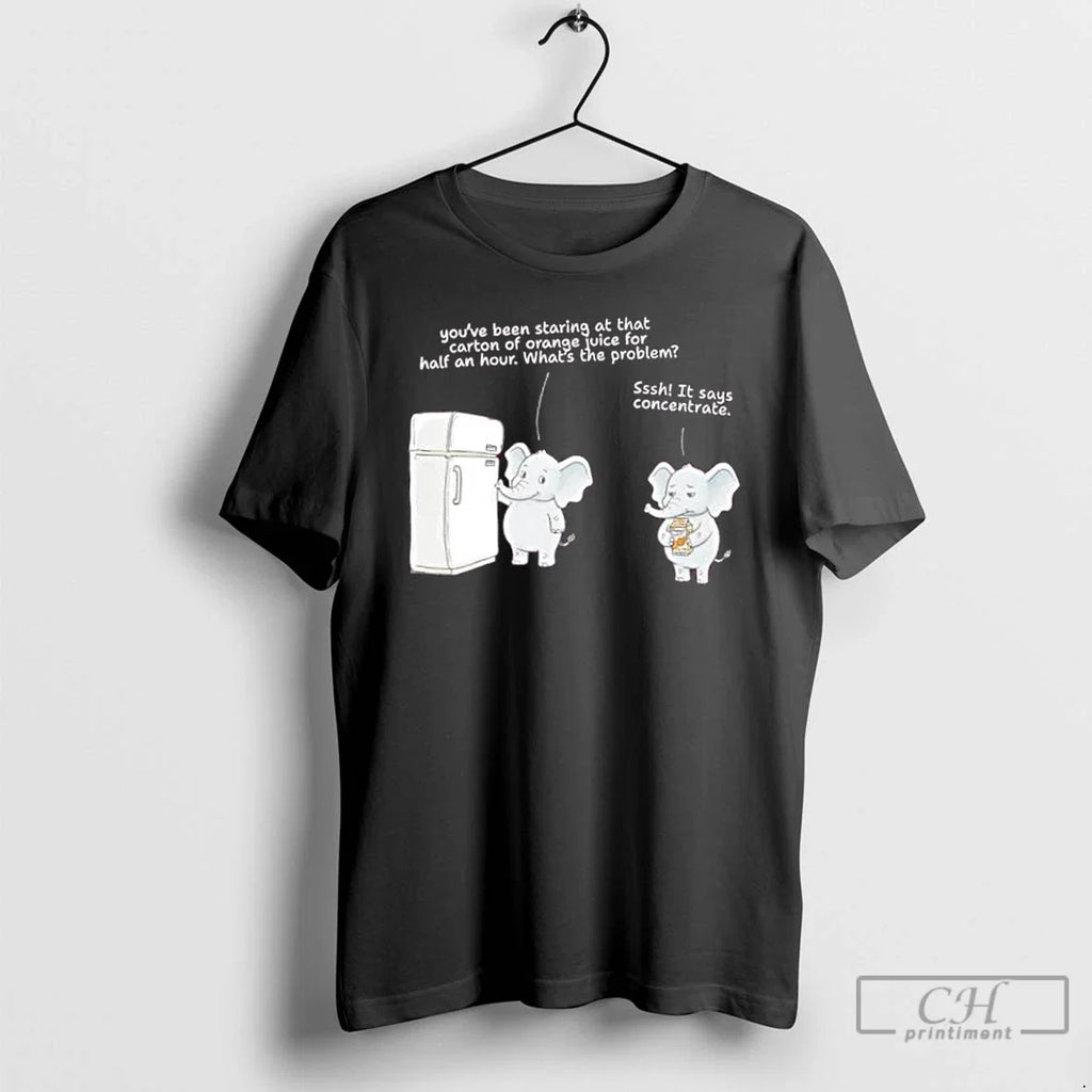 Classic Elephant Concentrate Funny Juice Pun - Adult & Kids T-Shirts, Sweatshirts & Hoodies apparel design preview 1