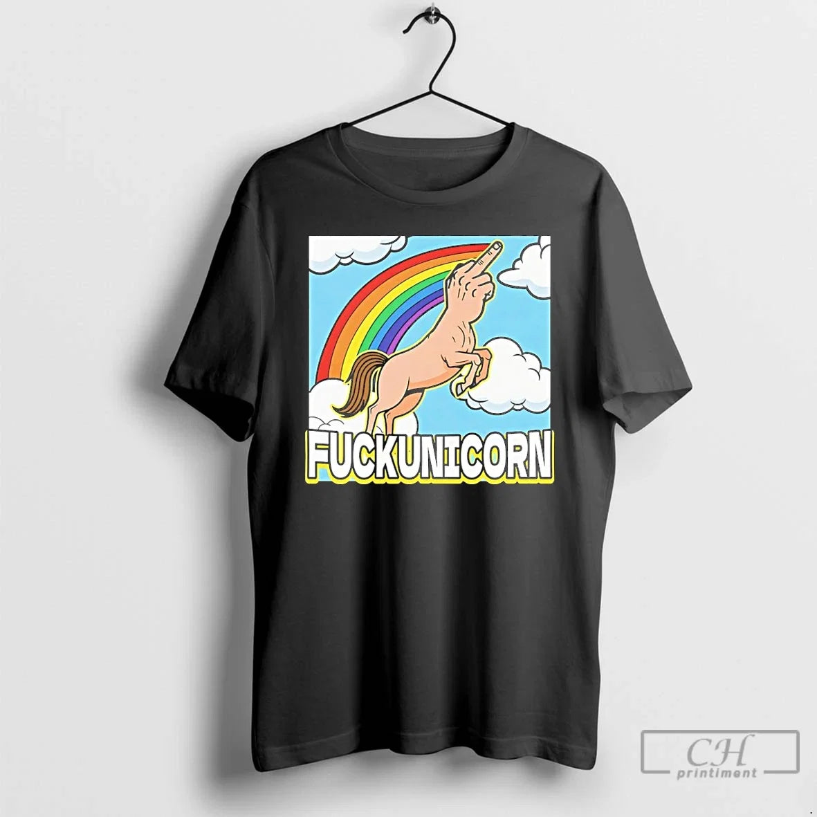 Classic Fuckunicorn Rainbow - Adult & Kids T-Shirts, Sweatshirts & Hoodies apparel design preview 1