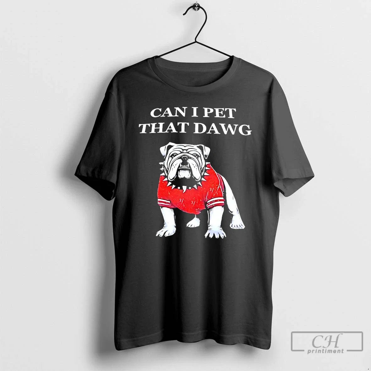Classic Georgia Bulldogs Can I Pet That Dawg Mascot - Adult & Kids T-Shirts, Sweatshirts & Hoodies apparel design preview 1