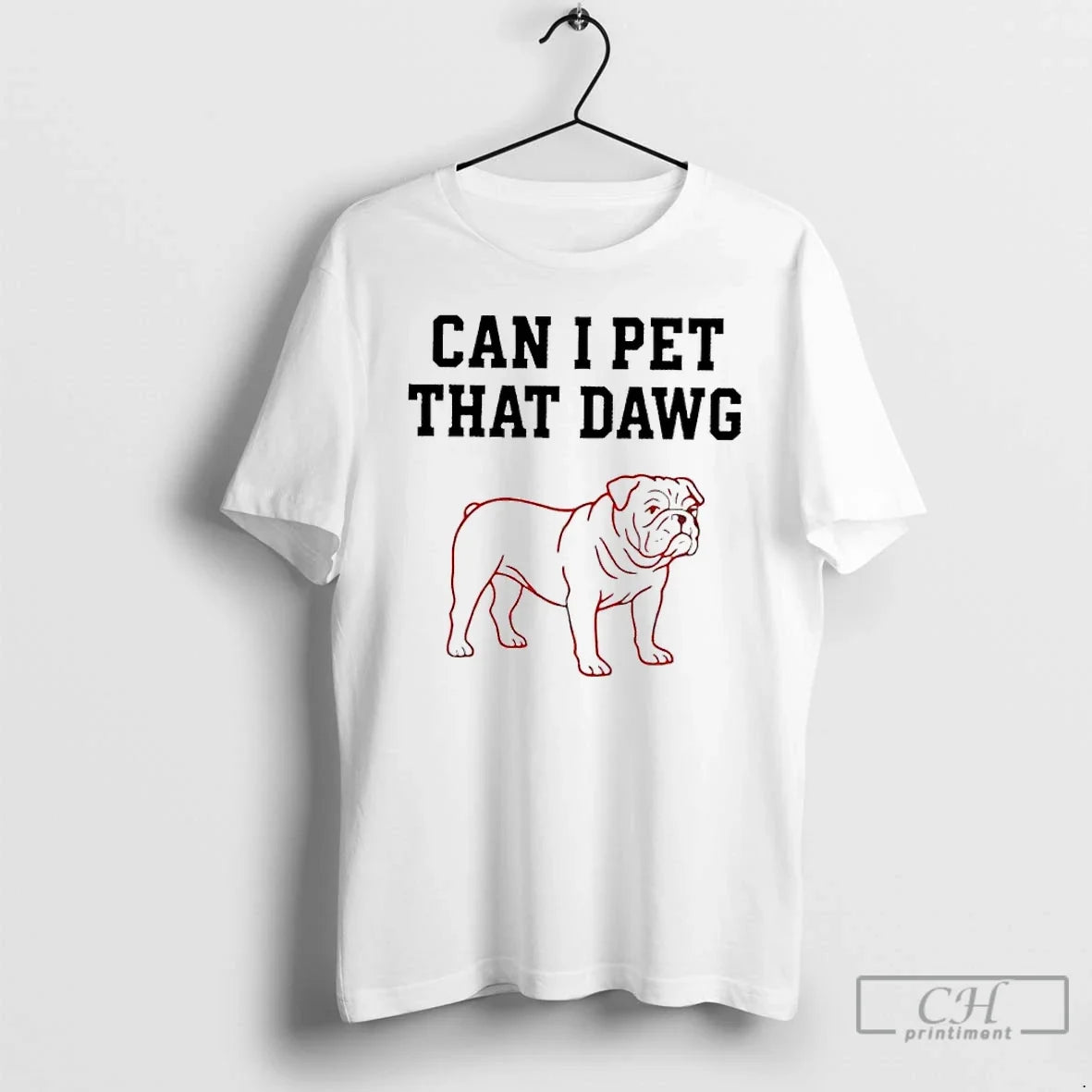 Classic Georgia Bulldogs Can I Pet That Dawg Paint - Adult & Kids T-Shirts, Sweatshirts & Hoodies apparel design preview 1
