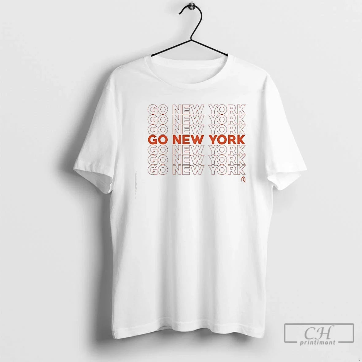 Classic Go New York Orange Ny Basketball - Adult & Kids T-Shirts, Sweatshirts & Hoodies apparel design preview 1