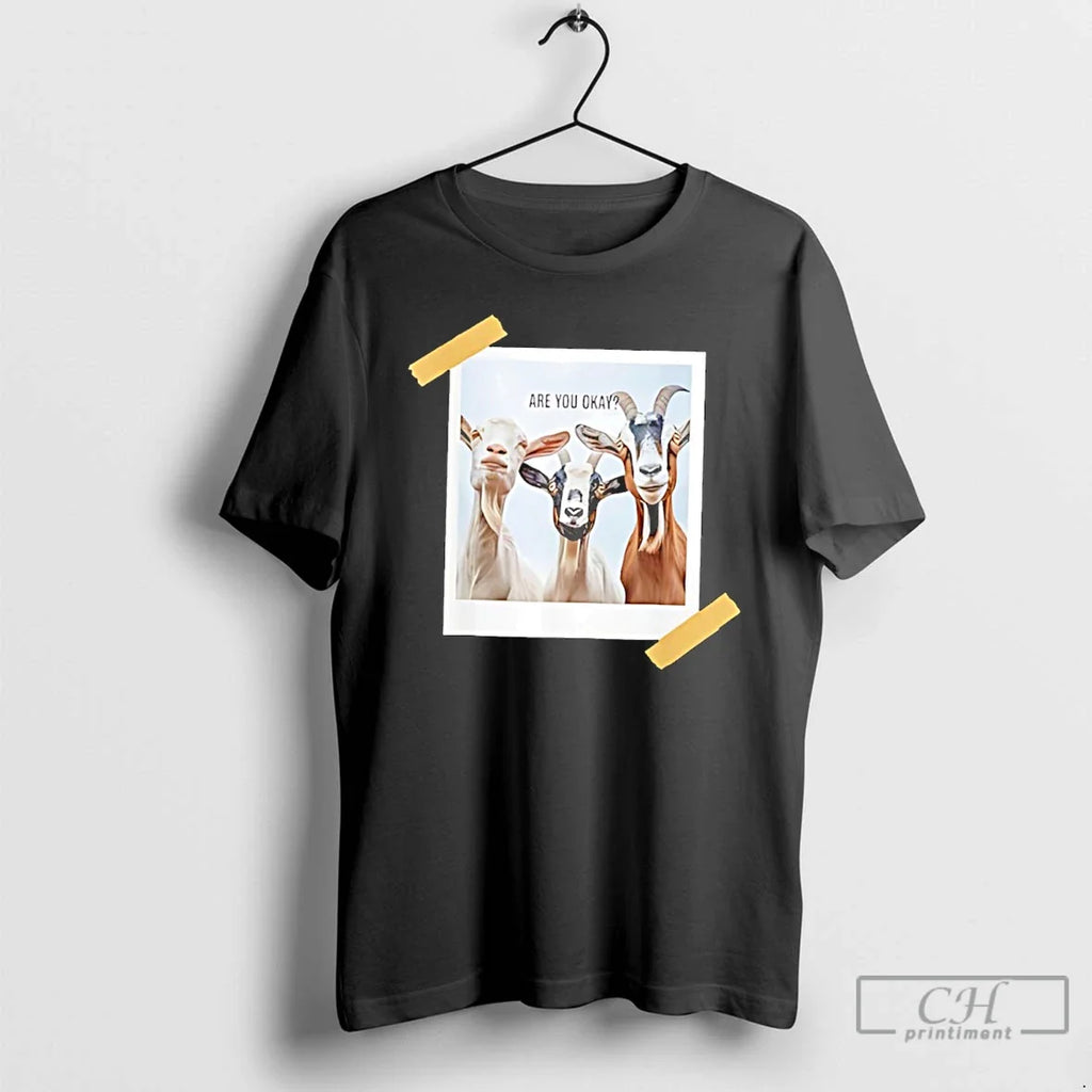 Classic Goats Selfies Are You Okay - Adult & Kids T-Shirts, Sweatshirts & Hoodies apparel design preview 1
