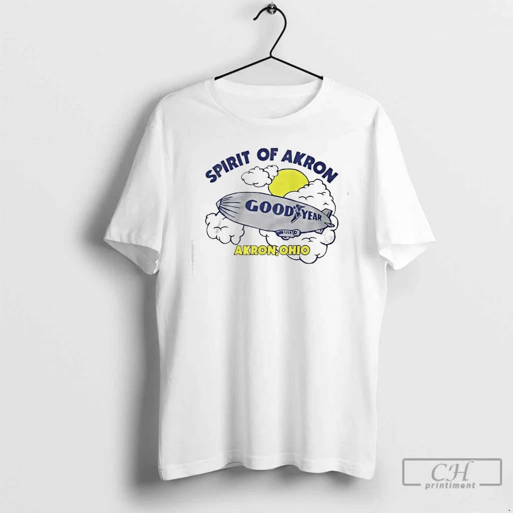 Classic Goodyear Spirit Of Akron Ohio Blimp - Adult & Kids T-Shirts, Sweatshirts & Hoodies apparel design preview 1