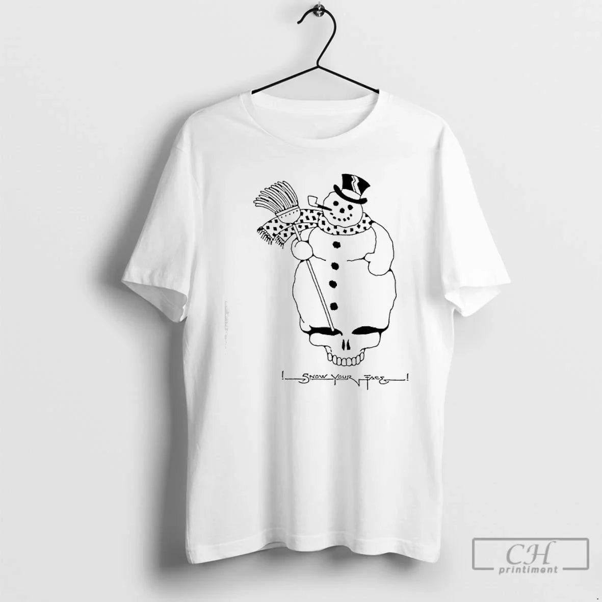 Classic Grateful Dead Snow Your Face Snowman With - Adult & Kids T-Shirts, Sweatshirts & Hoodies apparel design preview 1