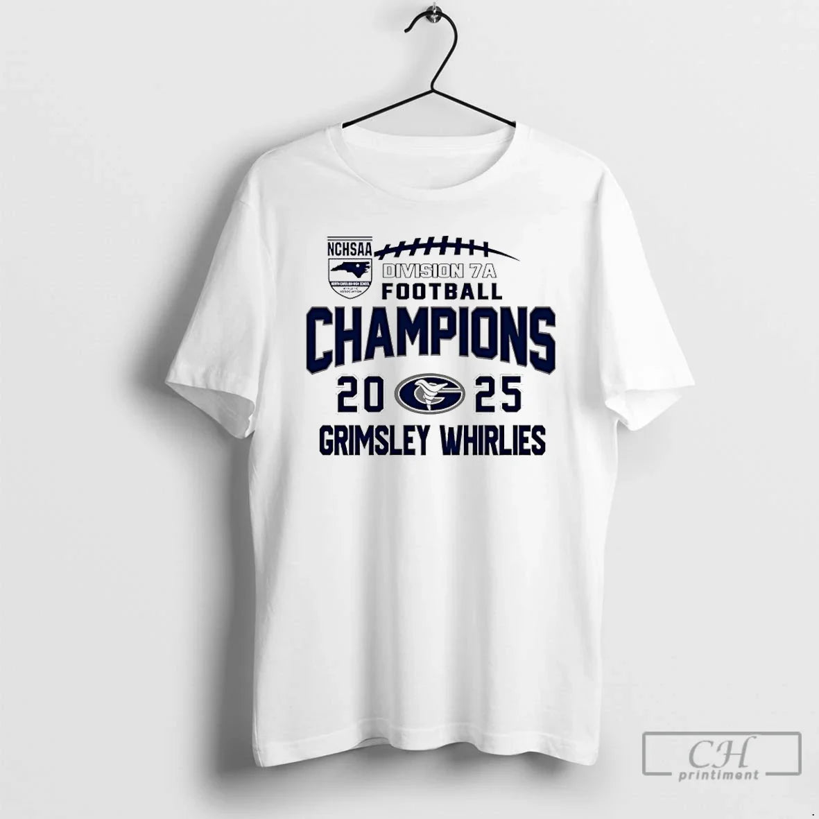 Classic Grimsley Whirlies 2025 Nchsaa Division 7a - Adult & Kids T-Shirts, Sweatshirts & Hoodies apparel design preview 1