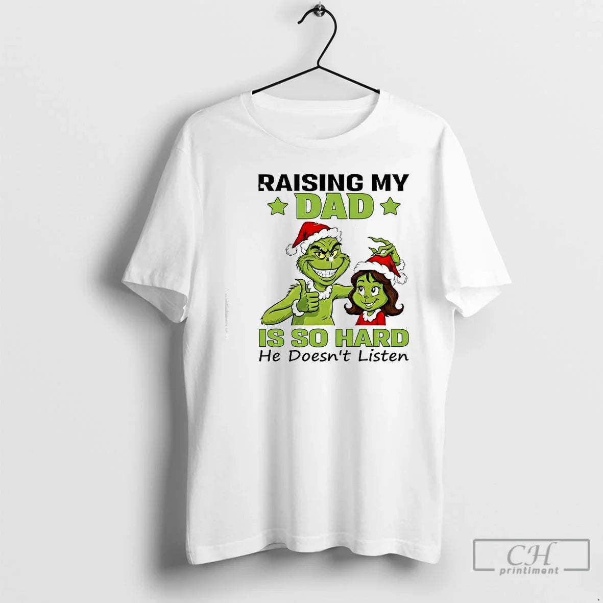 Classic Grinch Raising My Dad Is So Hard He Doesnt - Adult & Kids T-Shirts, Sweatshirts & Hoodies apparel design preview 1