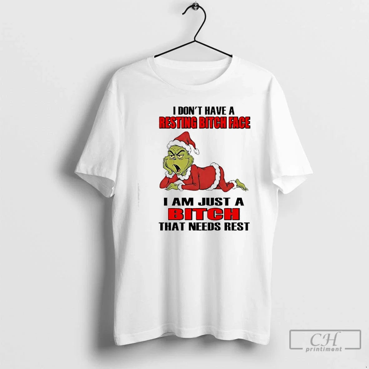 Classic Grinch I Dont Have A Resting Bitch Face Am - Adult & Kids T-Shirts, Sweatshirts & Hoodies apparel design preview 1
