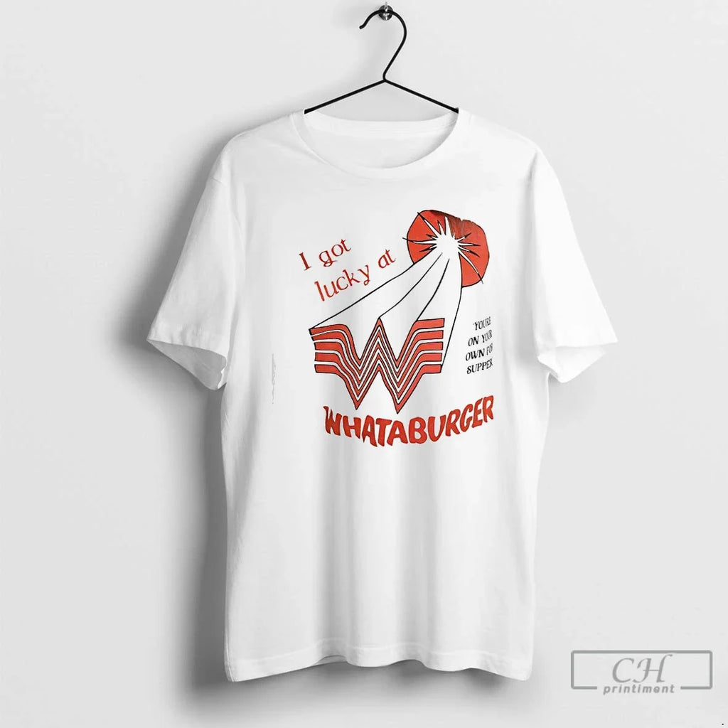 Classic I Got Lucky At Whataburger Exclusive Logo - Adult & Kids T-Shirts, Sweatshirts & Hoodies apparel design preview 1