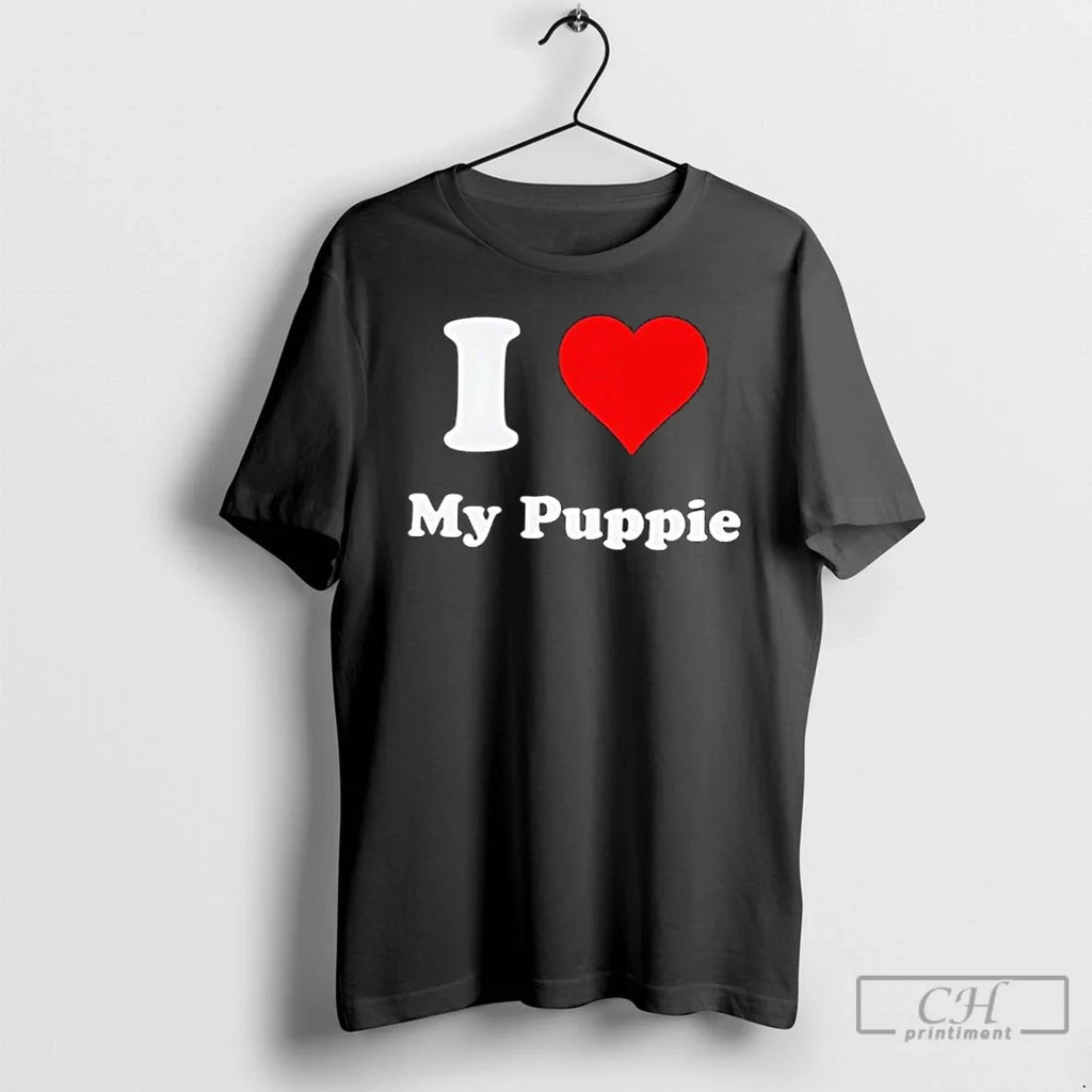 Classic I Love Puppies - Adult & Kids T-Shirts, Sweatshirts & Hoodies apparel design preview 1