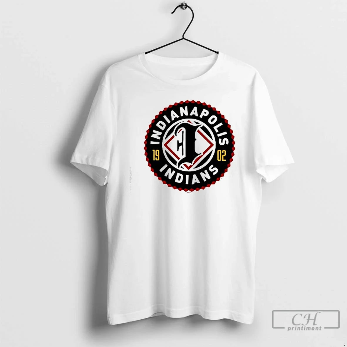 Classic Indianapolis Indians Primary Logo 1902 - Adult & Kids T-Shirts, Sweatshirts & Hoodies apparel design preview 1