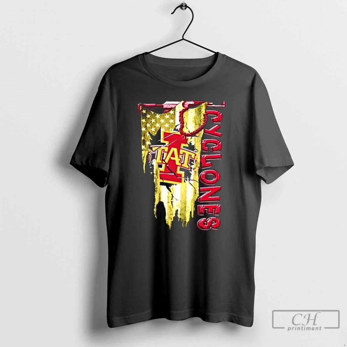 Classic Iowa State Cyclones Football Battle Shattered - Adult & Kids T-Shirts, Sweatshirts & Hoodies apparel design preview 1