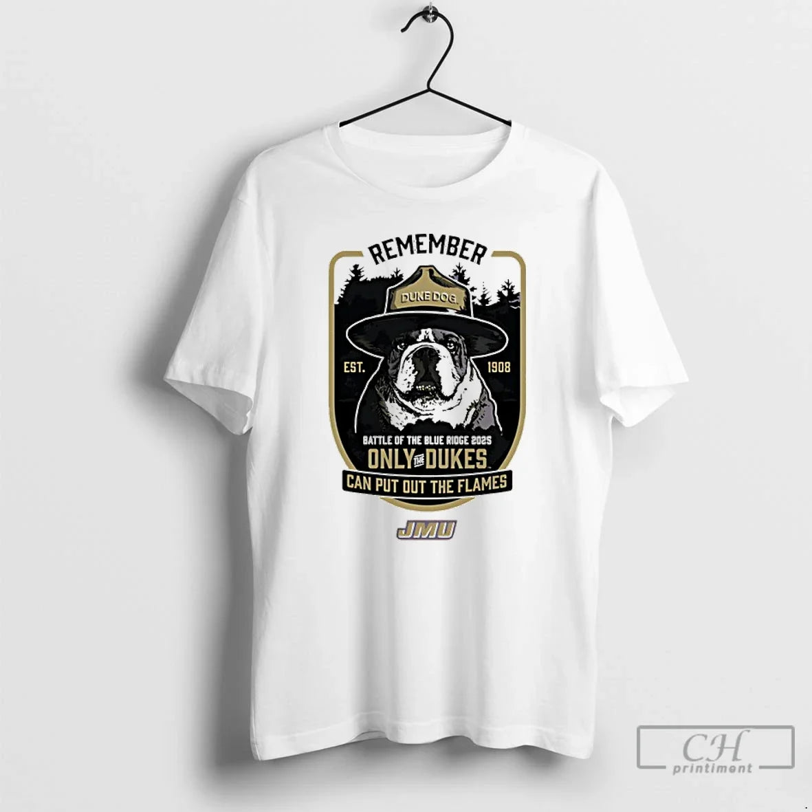 Classic Jmu Dukes Smokey The Duke Dog Battle Of Blue - Adult & Kids T-Shirts, Sweatshirts & Hoodies apparel design preview 1
