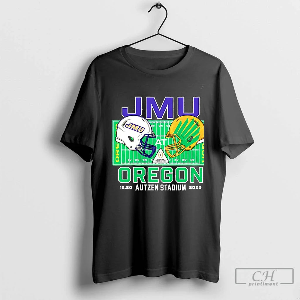 Classic Jmu Vs Oregon 2025 College Football Playoff - Adult & Kids T-Shirts, Sweatshirts & Hoodies apparel design preview 1