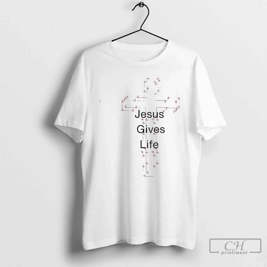 Classic Jesus Gives Life Simple - Adult & Kids T-Shirts, Sweatshirts & Hoodies apparel design preview 1