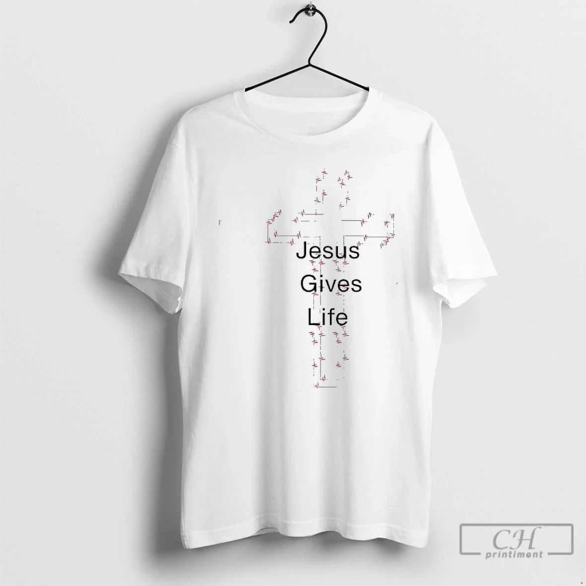 Classic Jesus Gives Life Simple - Adult & Kids T-Shirts, Sweatshirts & Hoodies apparel design preview 1