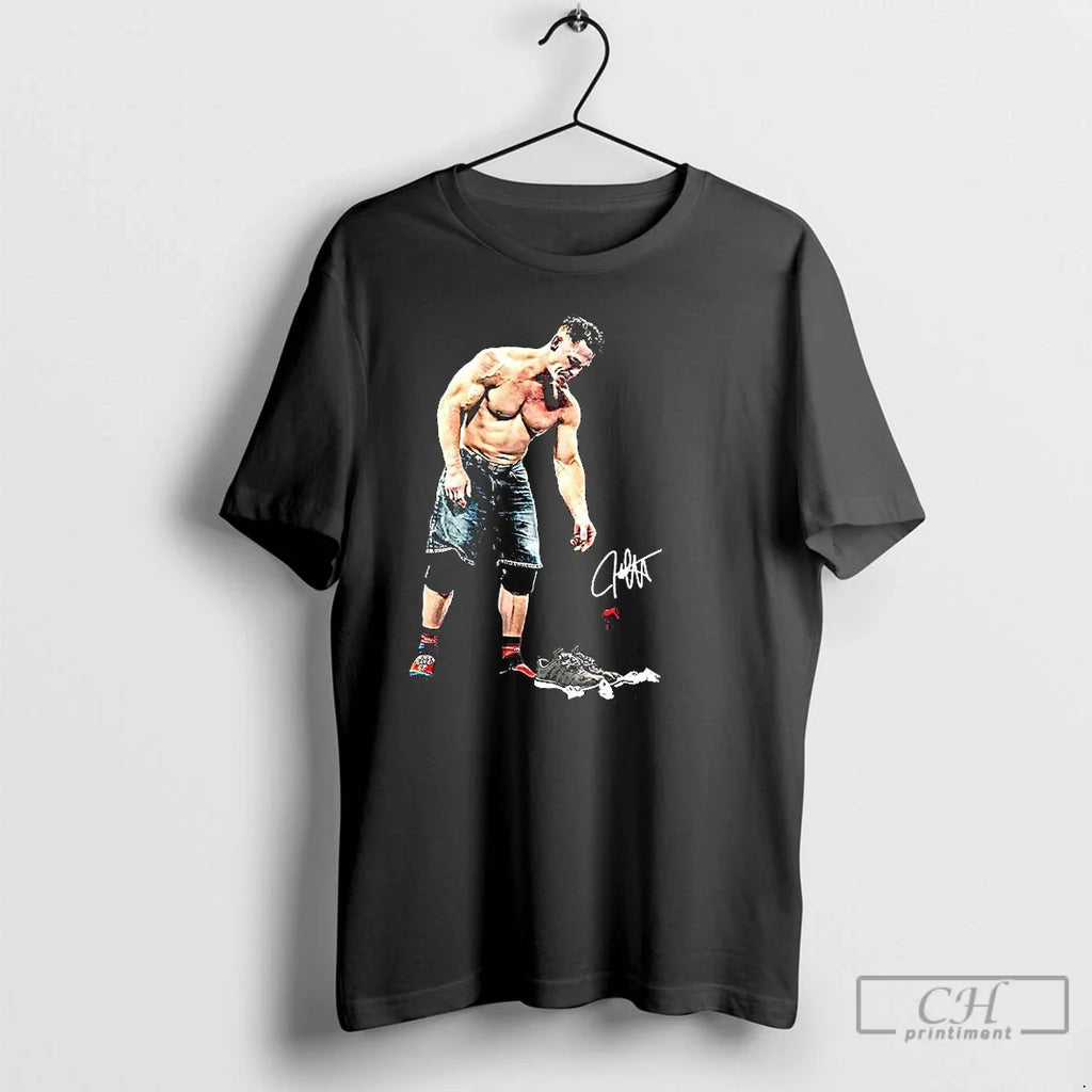 Classic John Cena Final Art Never Give Up Signature - Adult & Kids T-Shirts, Sweatshirts & Hoodies apparel design preview 1