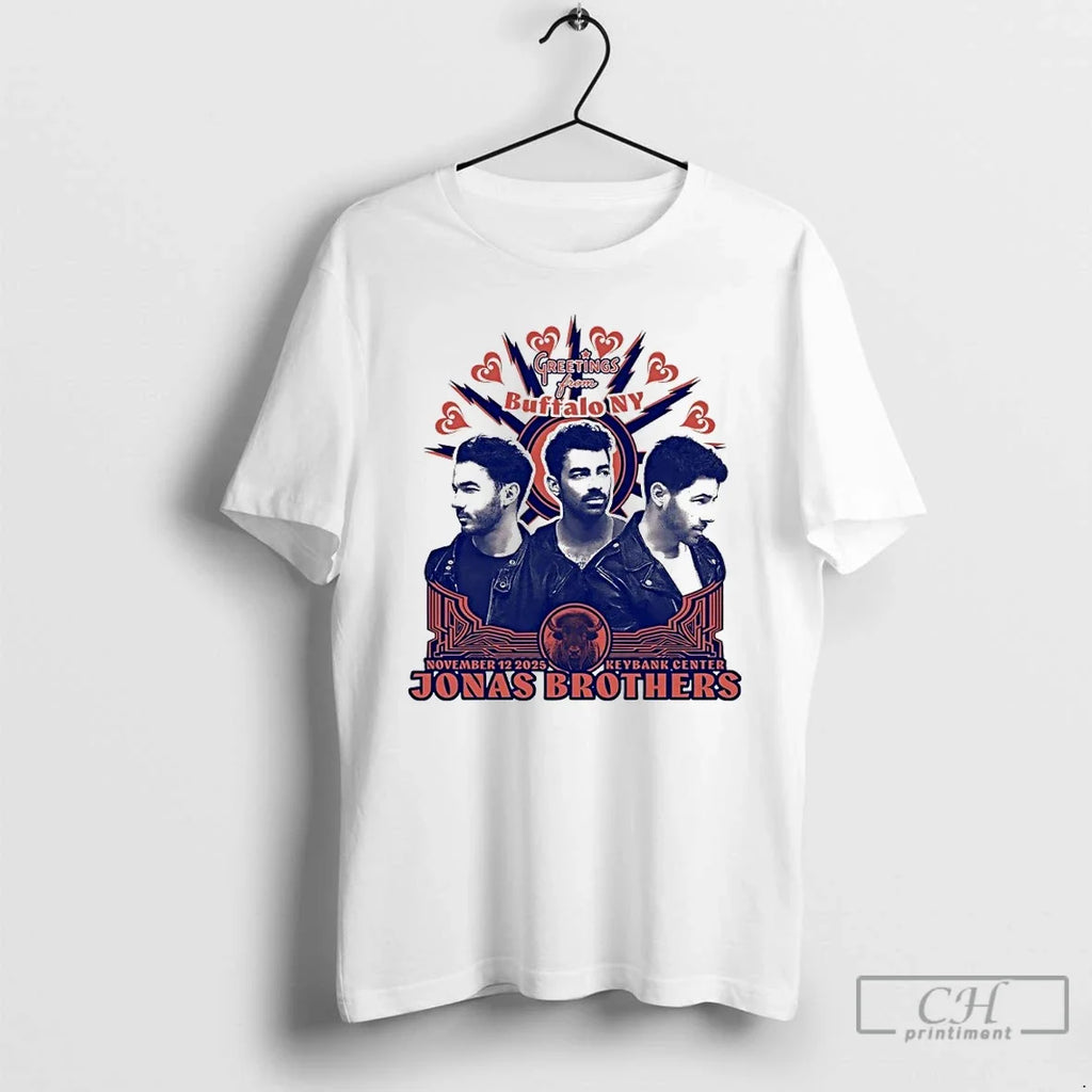 Classic Jonas Brothers Greetings From Buffalo Ny - Adult & Kids T-Shirts, Sweatshirts & Hoodies apparel design preview 1