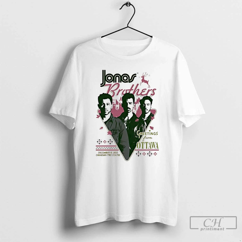 Classic Jonas Brothers Greetings From Ottawa Canadian - Adult & Kids T-Shirts, Sweatshirts & Hoodies apparel design preview 1