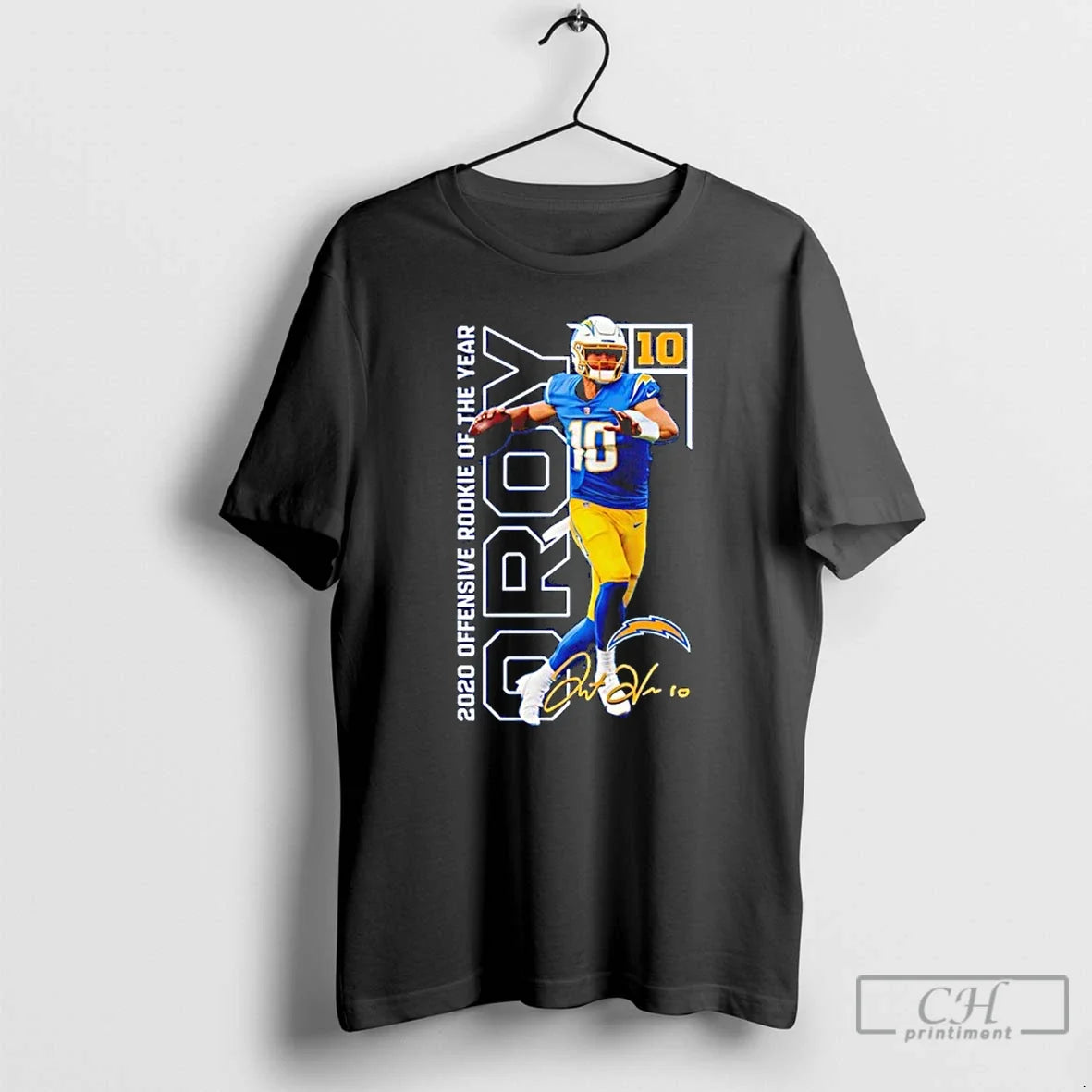 Classic Justin Herbert Los Angeles Chargers 2020 - Adult & Kids T-Shirts, Sweatshirts & Hoodies apparel design preview 1