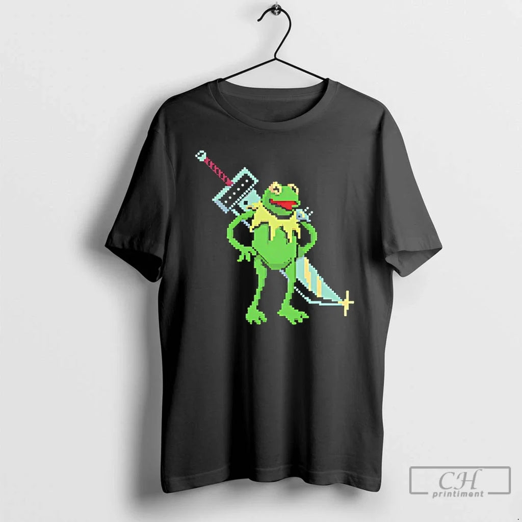 Classic Kermit The Frog Muppet Strife Funny - Adult & Kids T-Shirts, Sweatshirts & Hoodies apparel design preview 1