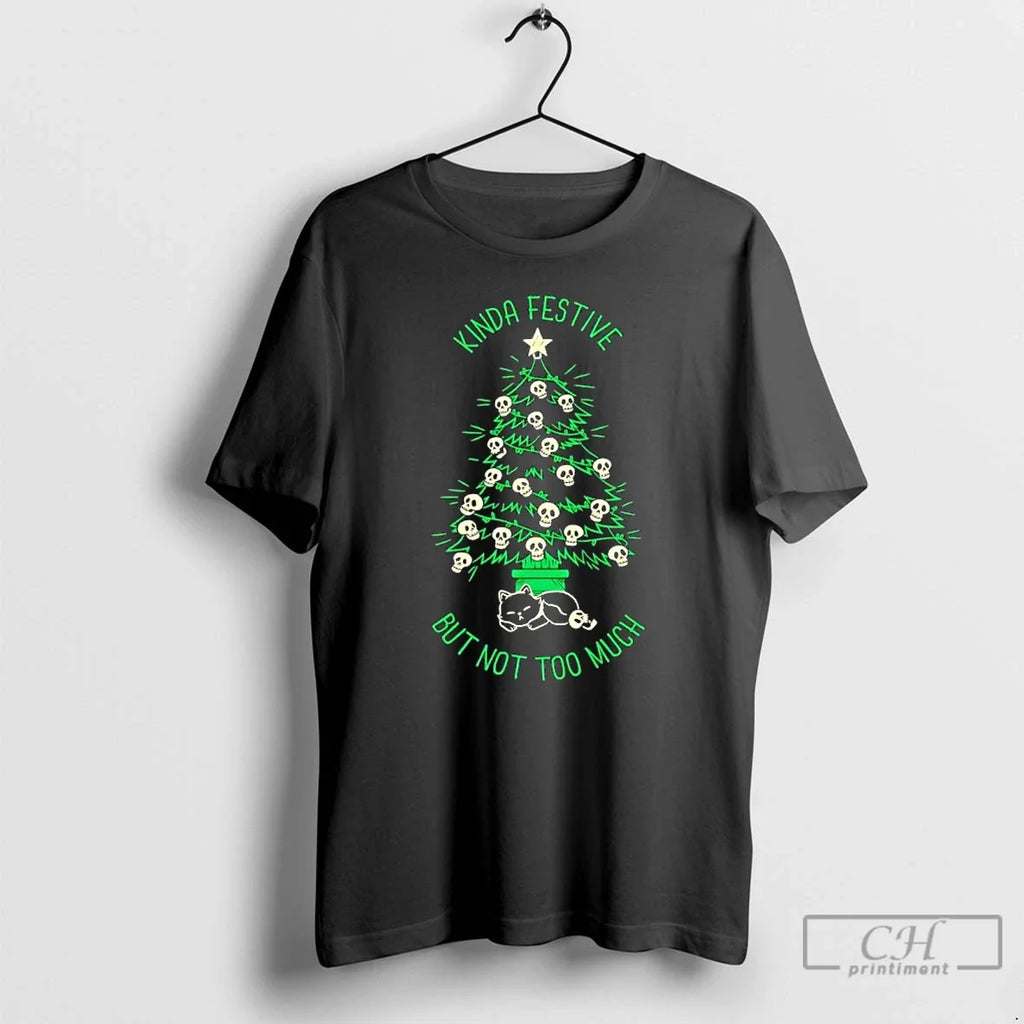 Classic Kinda Festive But Not Too Much Skulls - Adult & Kids T-Shirts, Sweatshirts & Hoodies apparel design preview 1