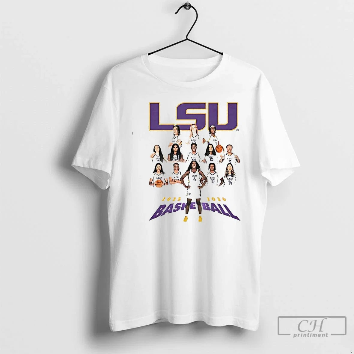 Classic Lsu Womens Basketball 2025 2026 Team Player - Adult & Kids T-Shirts, Sweatshirts & Hoodies apparel design preview 1