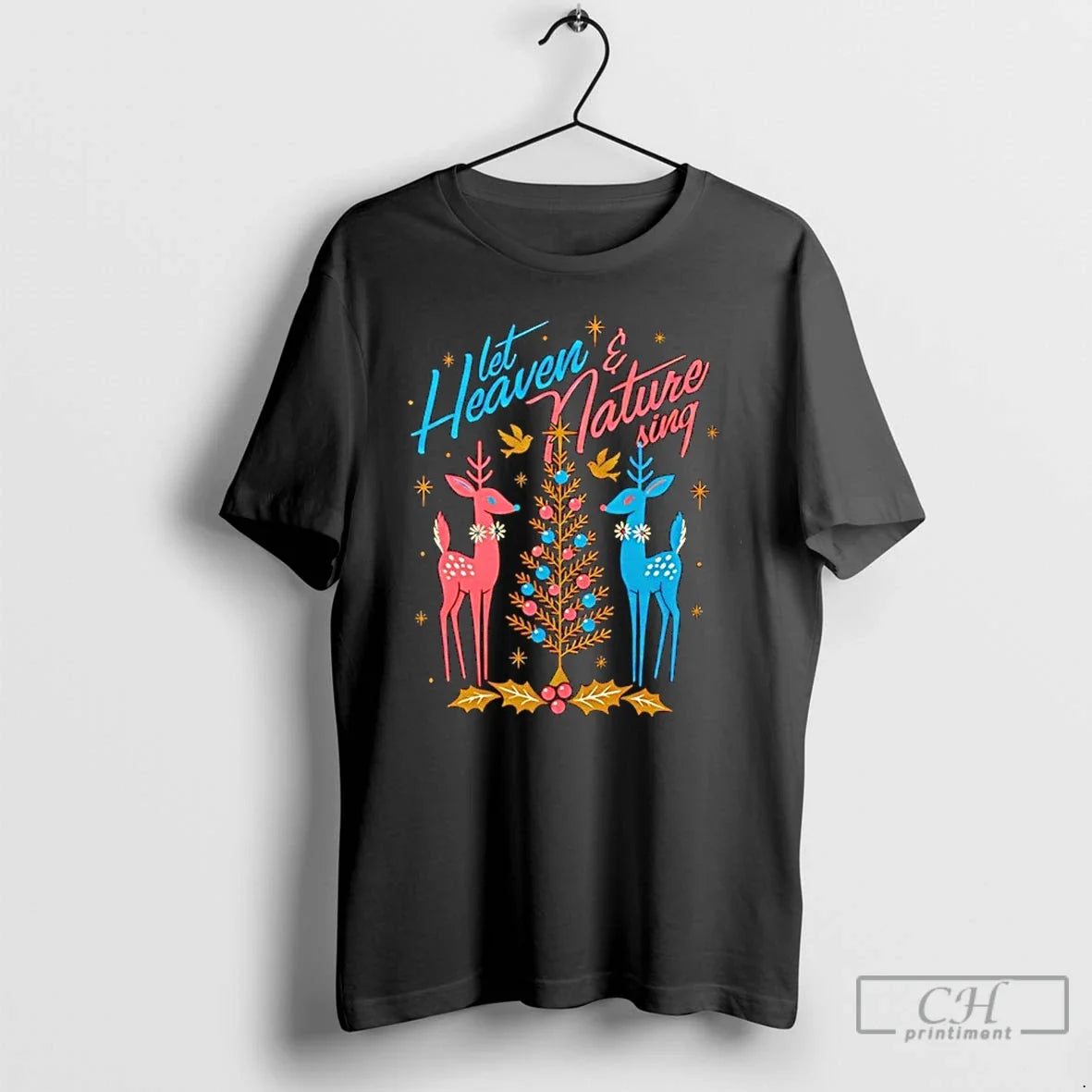 Classic Let Heaven And Nature Sing Christmas - Adult & Kids T-Shirts, Sweatshirts & Hoodies apparel design preview 1