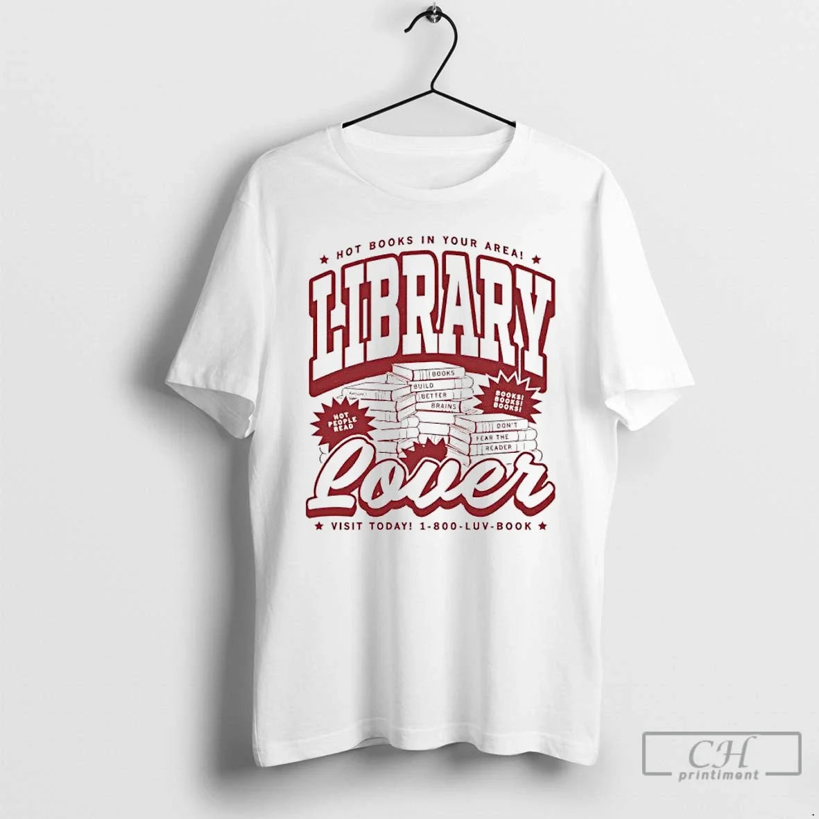 Classic Library Lover Max Collegiate Hot Books In - Adult & Kids T-Shirts, Sweatshirts & Hoodies apparel design preview 1