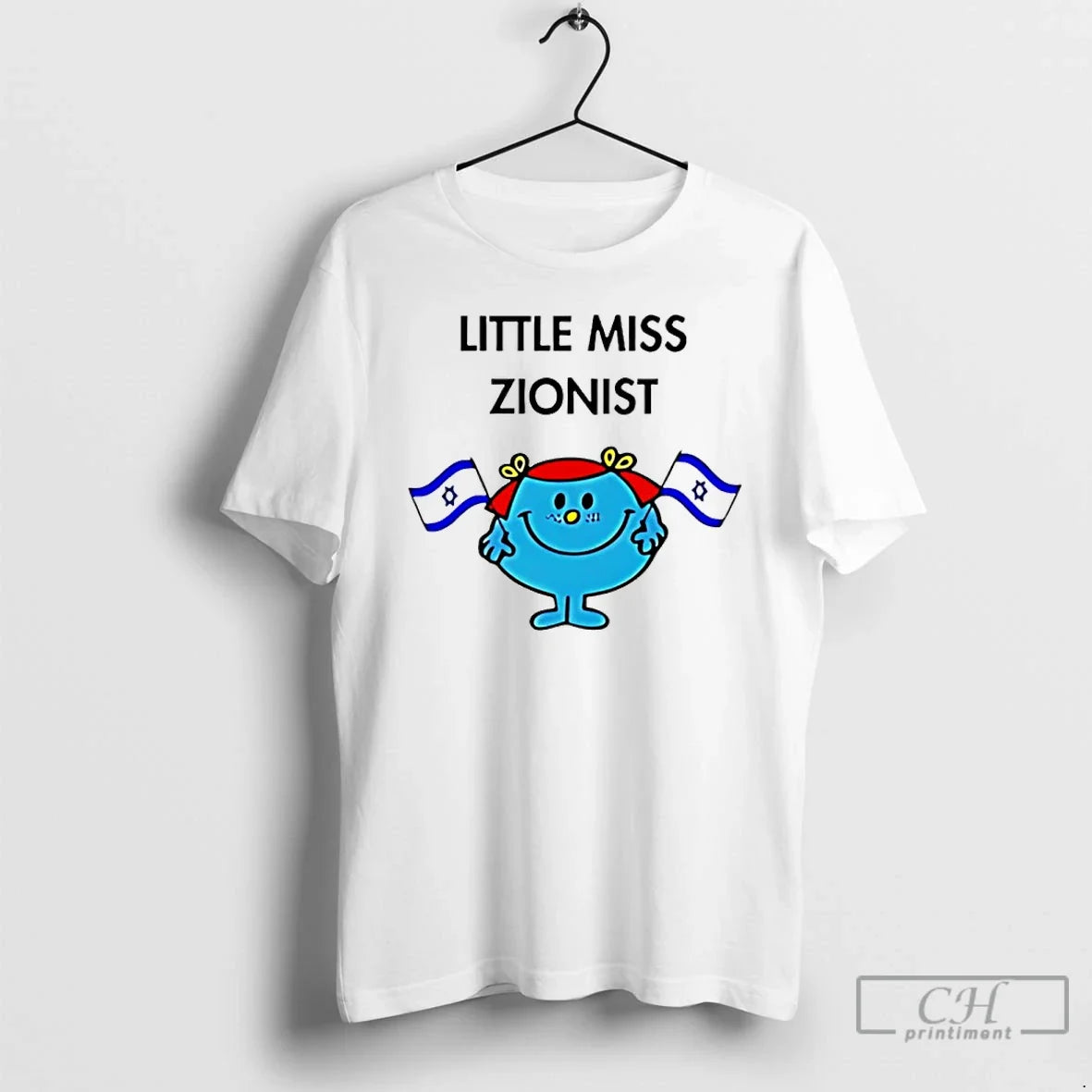 Classic Little Miss Zionist Jew Flag - Adult & Kids T-Shirts, Sweatshirts & Hoodies apparel design preview 1
