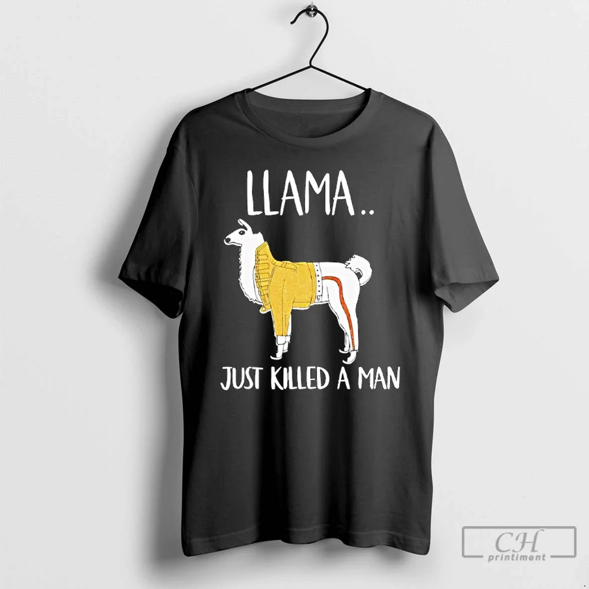 Classic Llama Just Killed A Man Funny - Adult & Kids T-Shirts, Sweatshirts & Hoodies apparel design preview 1