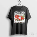 Classic Locals Only Long Island Christmas Red Truck - Adult & Kids T-Shirts, Sweatshirts & Hoodies apparel design preview 1