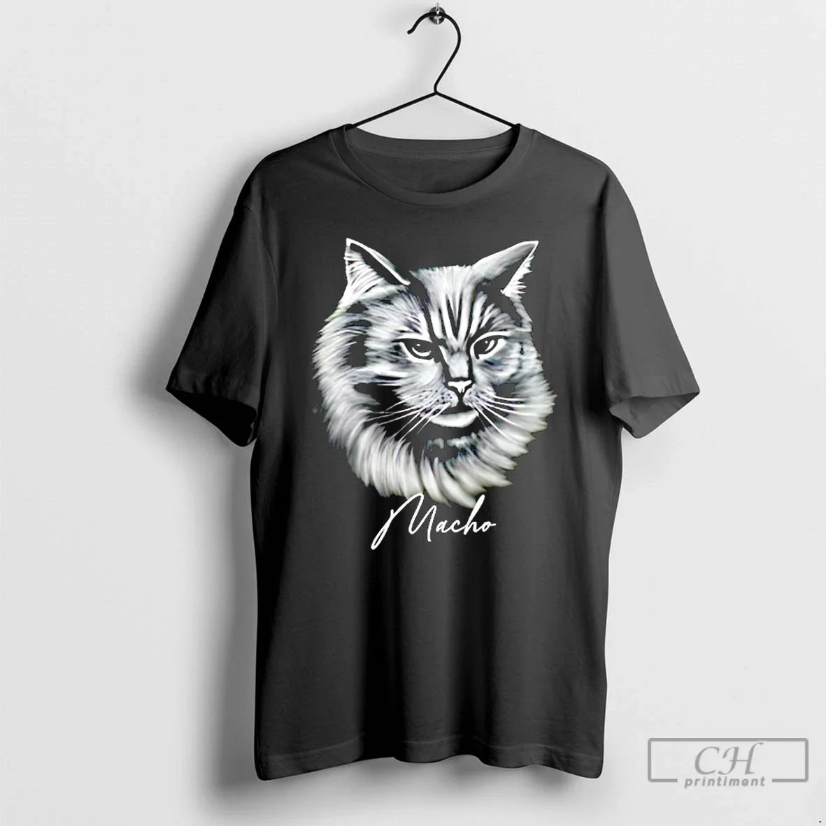 Classic Macho Solid Ass Cat - Adult & Kids T-Shirts, Sweatshirts & Hoodies apparel design preview 1