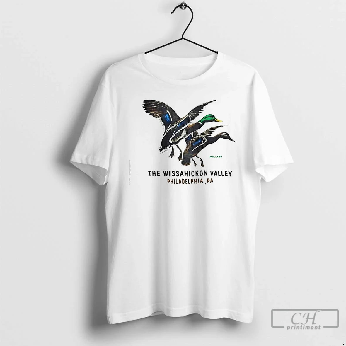 Classic Mallard The Wissahickon Valley Philadelphia - Adult & Kids T-Shirts, Sweatshirts & Hoodies apparel design preview 1