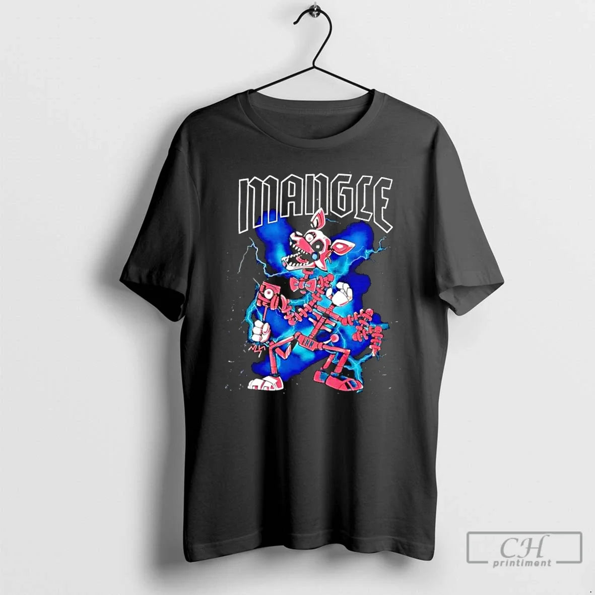 Classic Mangle Lightning Five Nights At Freddys - Adult & Kids T-Shirts, Sweatshirts & Hoodies apparel design preview 1