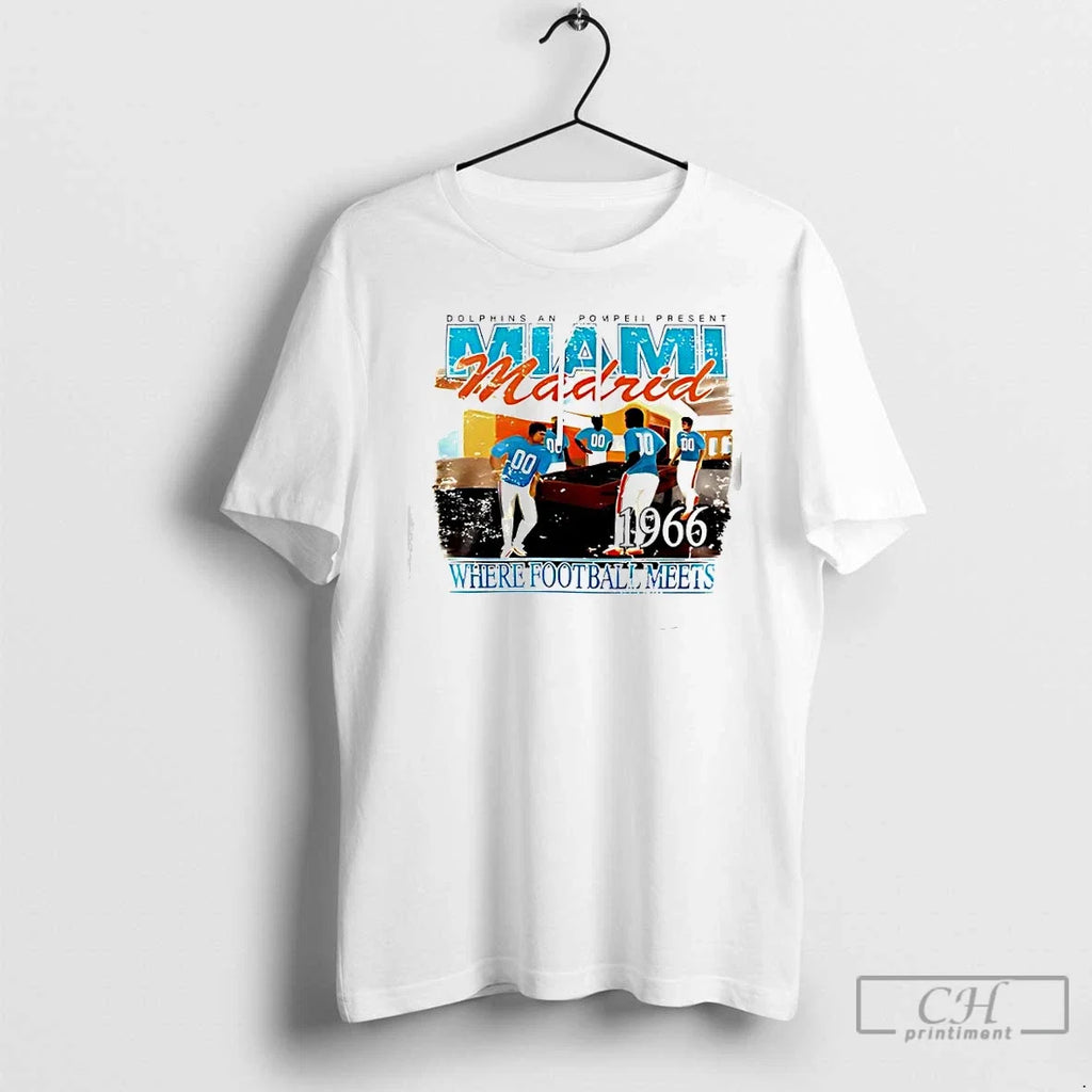 Classic Miami Dolphins Where Football Meets An - Adult & Kids T-Shirts, Sweatshirts & Hoodies apparel design preview 1