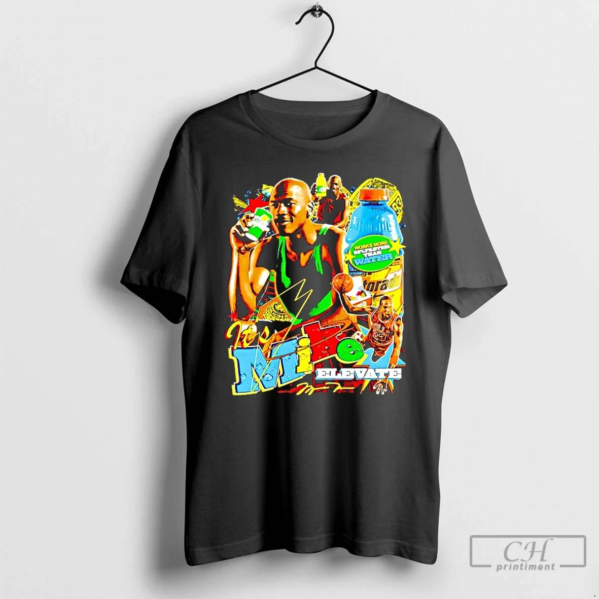 Classic Michael Thirst Like Mike Elevate Graphic - Adult & Kids T-Shirts, Sweatshirts & Hoodies apparel design preview 1