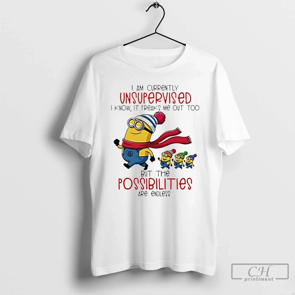Classic Minion I Am Currently Unsupervised Know It - Adult & Kids T-Shirts, Sweatshirts & Hoodies apparel design preview 1