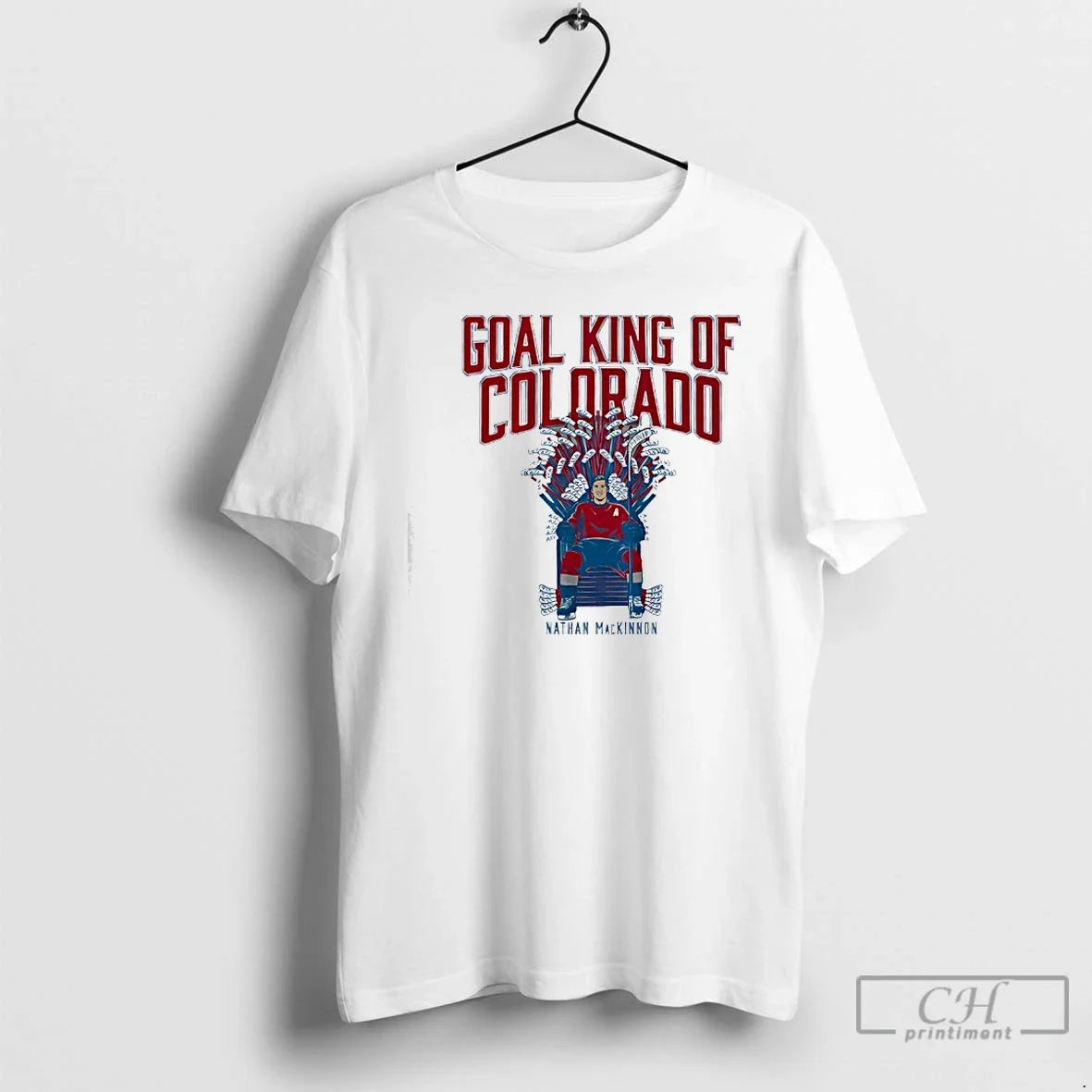 Classic Nathan Mackinnon Goal King Of Colorado - Adult & Kids T-Shirts, Sweatshirts & Hoodies apparel design preview 1